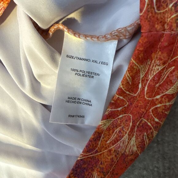 Reel Life Women Rash Shirt XXL Long Sleeve Floral UV Guard SPF 50 Fishing - Picture 6 of 7